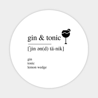 Gin & Tonic cocktail Magnet